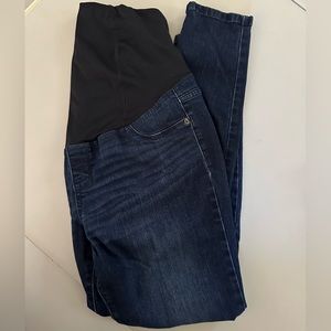 GUC Over Belly Skinny Maternity Jeans Dark Wash - size 8